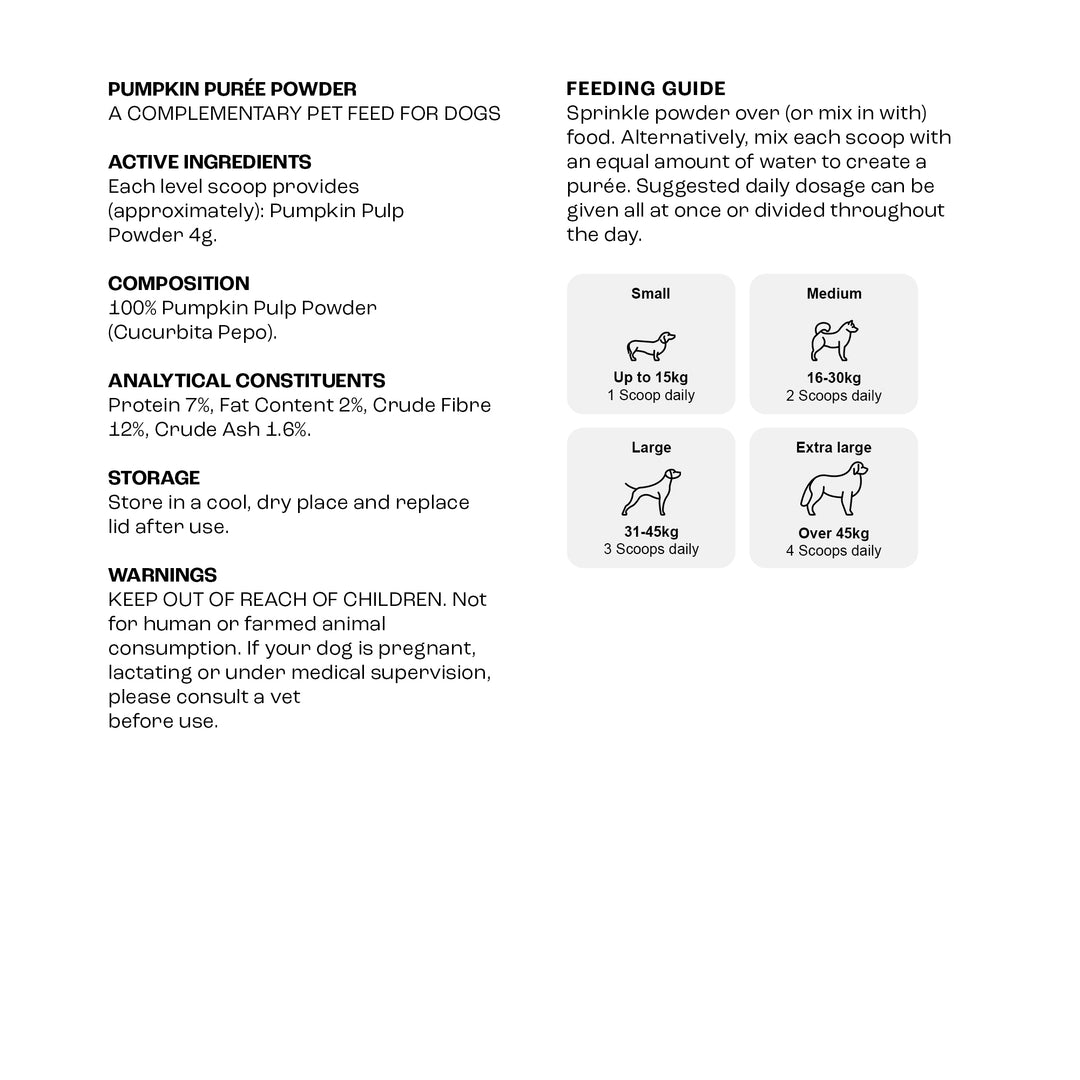 Pumpkin Puree Powder for Dogs