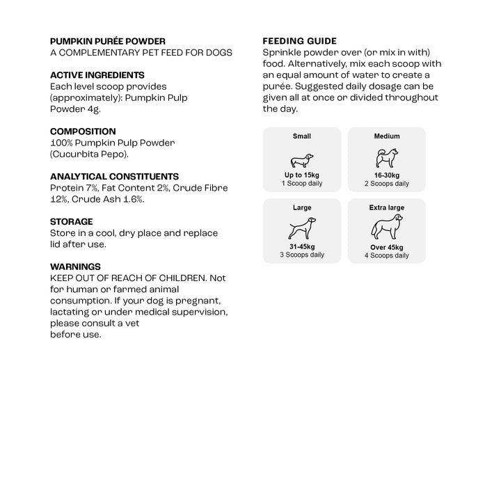 Pumpkin Puree Powder for Dogs