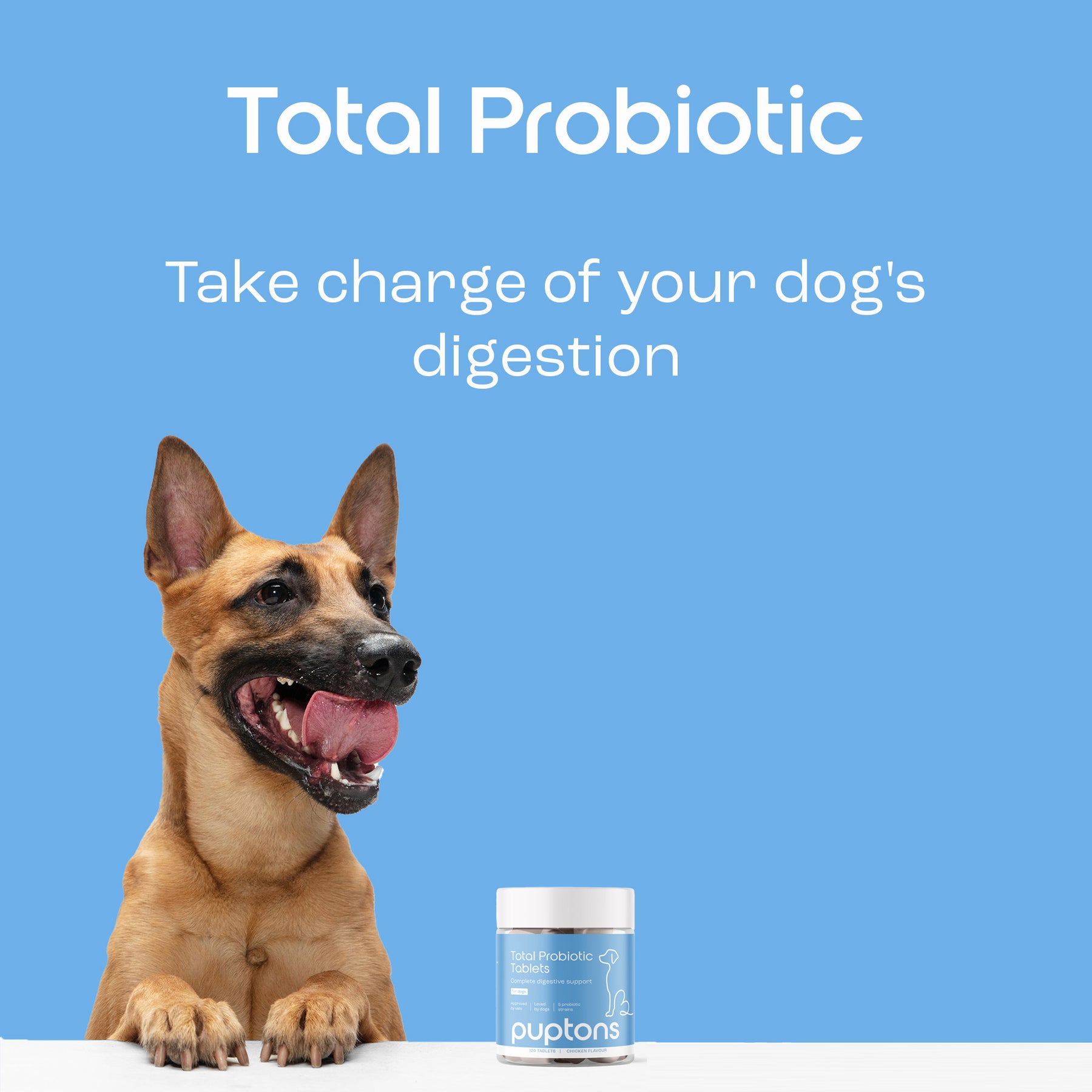 Total Probiotic Powder For Dogs – Puptons